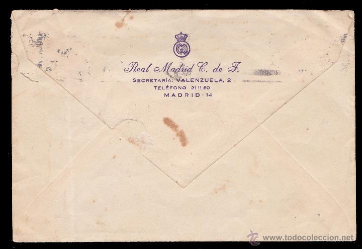 Sports collectibles: *** INTERESANTE CARTA 1960 REMITIDA POR EL REAL MADRID Y TARJETA DE AGRADECIMIENTO ***
