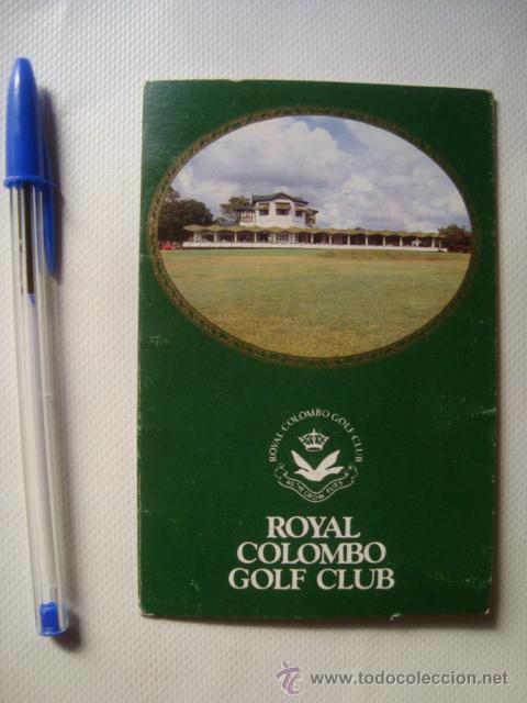 Coleccionismo deportivo: TARJETA DE JUEGO ROYAL COLOMBO GOLF CLUB (SRI LANKA, A&Ntilde;OS 80). CEIL&Aacute;N. PUBLICIDAD SENOK.