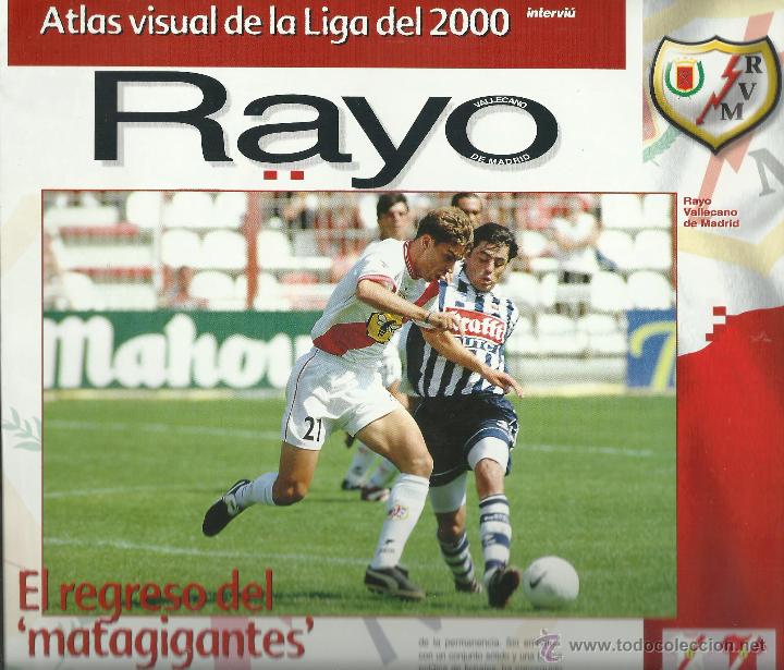 Coleccionismo deportivo: FICHA DEL RAYO VALLECANO DE 8 PAGINAS DE EL ATLAS DE LA LIGA 2000