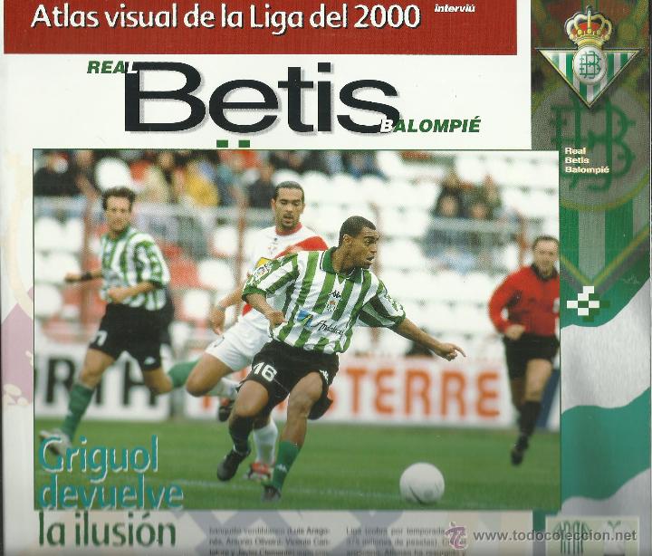 Coleccionismo deportivo: FICHA DEL REAL BETIS DE 8 PAGINAS DE EL ATLAS DE LA LIGA 2000