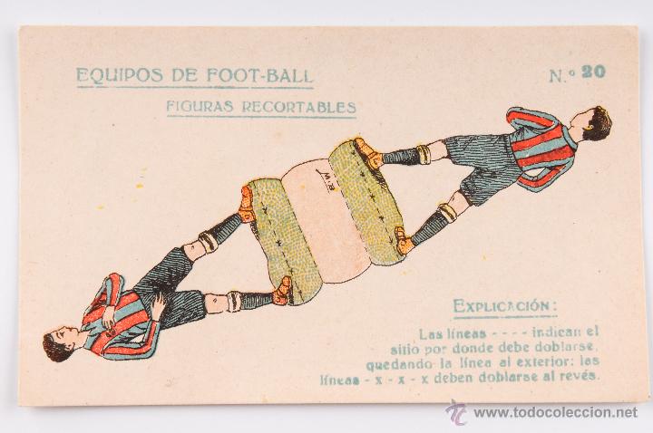 Coleccionismo deportivo: FIGURAS RECORTABLES EQUIPOS FOOT-BALL - N&ordm; 20 - Foto 1