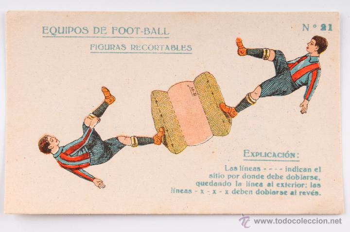 Coleccionismo deportivo: FIGURAS RECORTABLES EQUIPOS FOOT-BALL - N&ordm; 21 - Foto 1