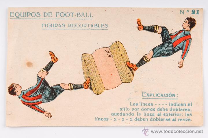 Coleccionismo deportivo: FIGURAS RECORTABLES EQUIPOS FOOT-BALL - N&ordm; 21 - Foto 1
