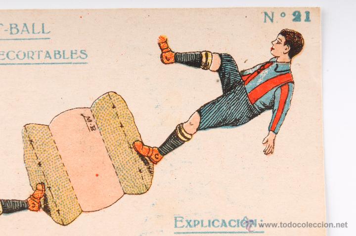 Coleccionismo deportivo: FIGURAS RECORTABLES EQUIPOS FOOT-BALL - N&ordm; 21 - Foto 2
