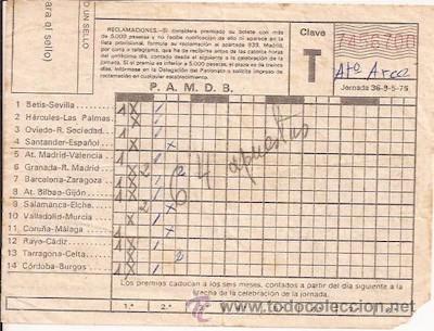 Coleccionismo deportivo: RESGUARDO DE QUINIELA, JORNADA 36 DEL 9-5-1976 - Foto 1