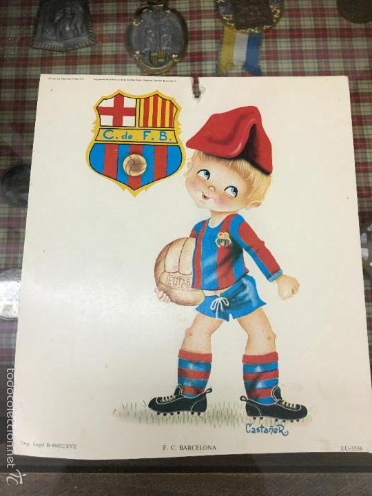 Sammelleidenschaft Sport: POSTAL PUBLICIDAD DE CARTON DEL CLUB DE FUTBOL BARCELONA - MEDIDA 16X14CM
