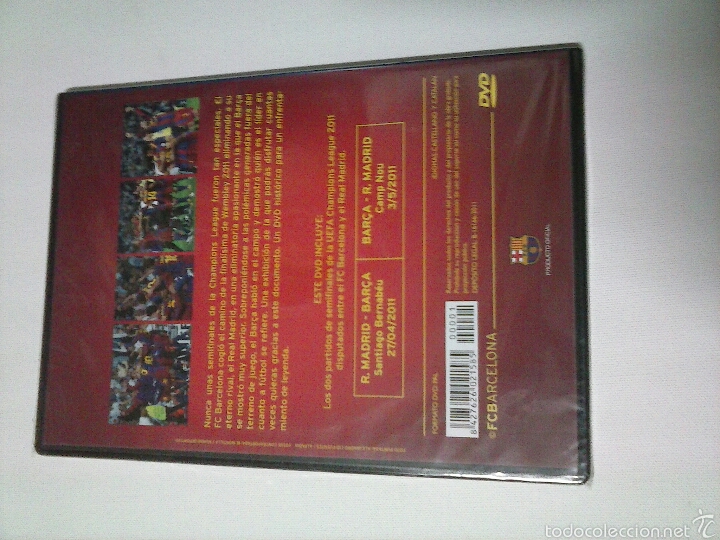 Coleccionismo deportivo: DVD PARTIDO BAR&Ccedil;A MADRID SEMIFINAL 2011 DE LA UEFA CHAMPIONS LEAGUE - Foto 2