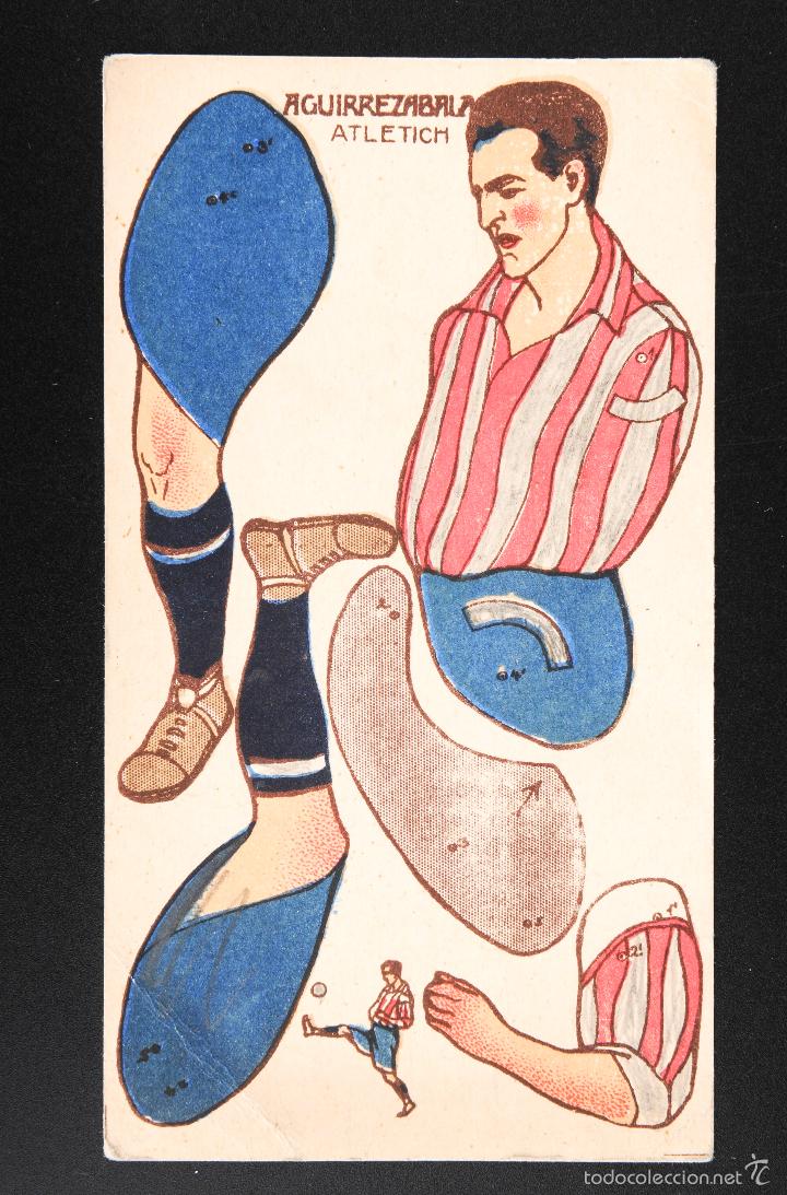 Sammelleidenschaft Sport: RECORTABLE DE JUGADORES DE FOOT-BALL -CAMPEONATO DE ESPA&Ntilde;A 1923-24 -JUGADOR AGUIRREZABALA ATLETICH