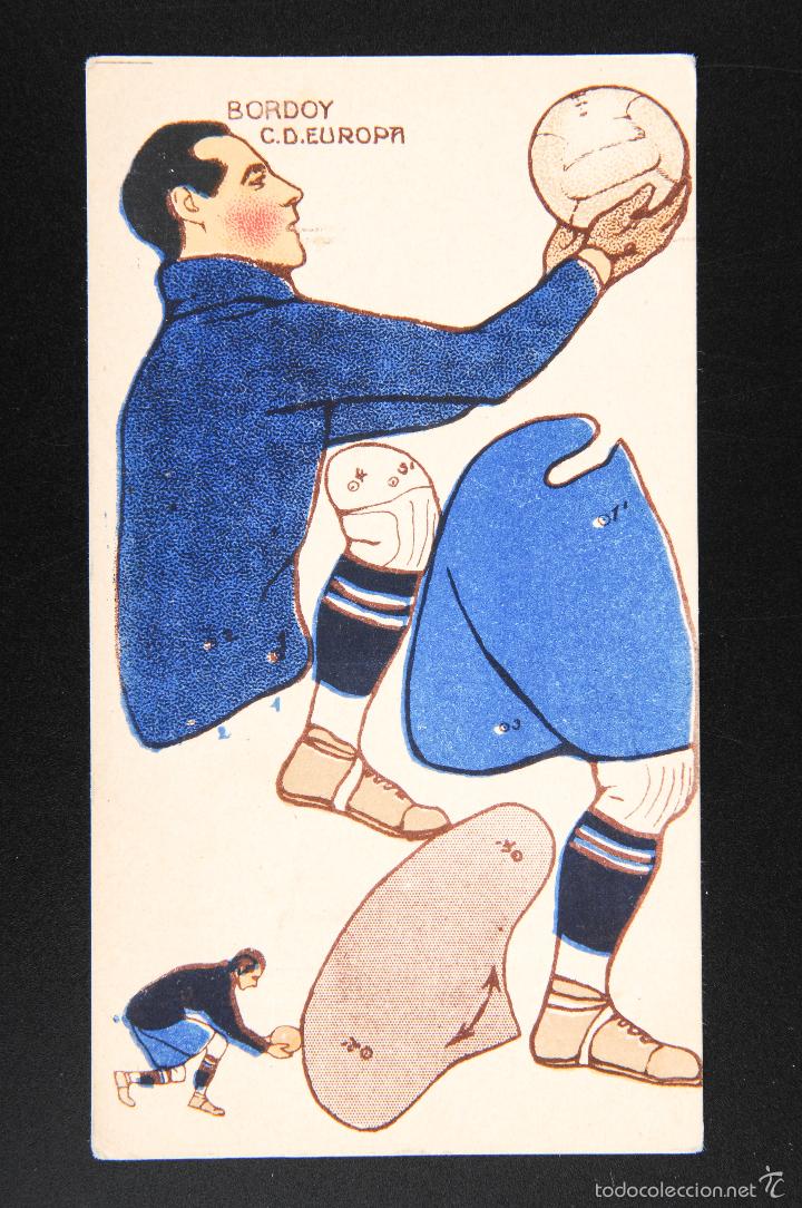 Sammelleidenschaft Sport: RECORTABLE DE JUGADORES DE FOOT-BALL -CAMPEONATO DE ESPA&Ntilde;A 1923-24 -JUGADOR BORDOY C.D. EUROPA