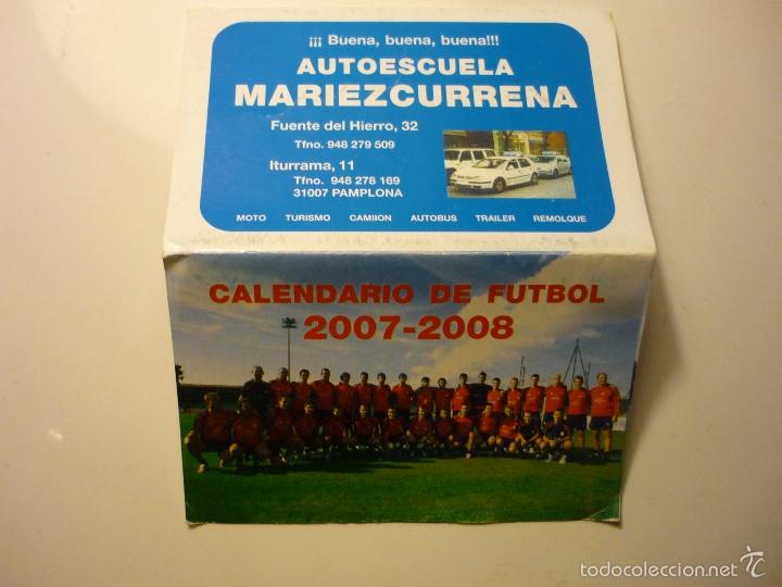 Sammelleidenschaft Sport: CALENDARIO FUTBOL TEMPORADA 2007-2008  1 DIV.-OSASUNA  DESPLEGABLE