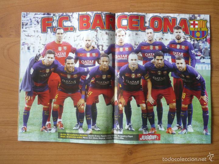 Sammelleidenschaft Sport: POSTER ALINEACION FUTBOL CLUB BARCELONA - BAR&Ccedil;A - JUGON PANINI - 45 X 30 CMS.