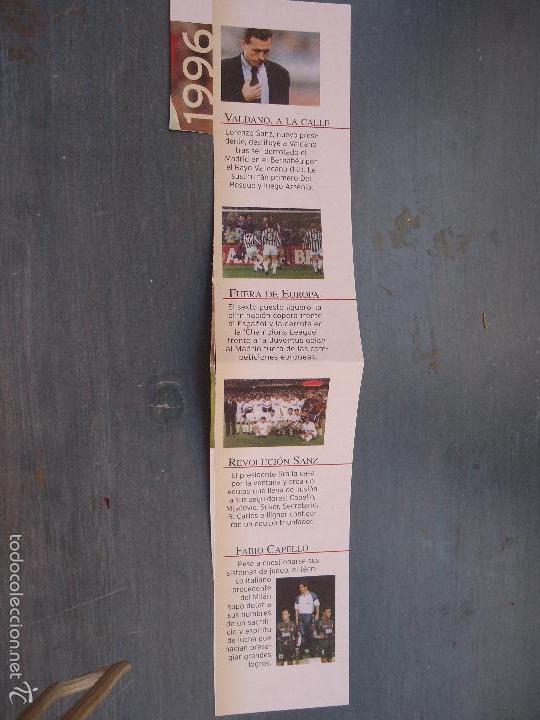 Sammelleidenschaft Sport: FUTBOL - REAL MADRID , RECORTE PARA COLECCIONISTA, CON NOTICIAS IMPORTANTES DEL A&Ntilde;O 1996