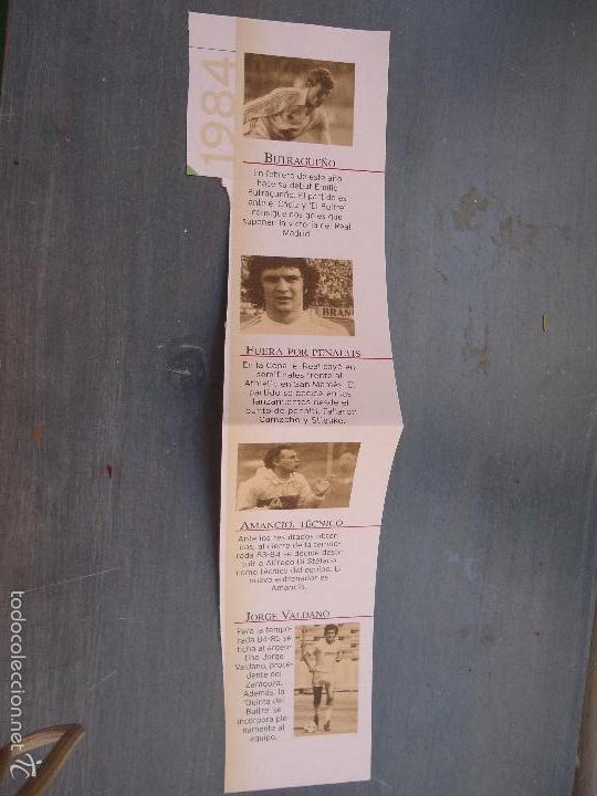 Sammelleidenschaft Sport: FUTBOL - REAL MADRID , RECORTE PARA COLECCIONISTA, CON NOTICIAS IMPORTANTES DEL A&Ntilde;O 1984