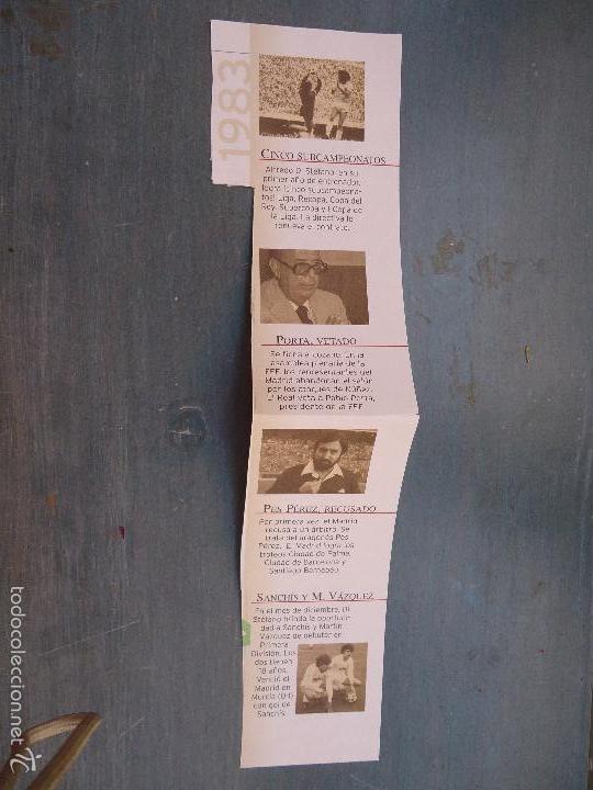 Sammelleidenschaft Sport: FUTBOL - REAL MADRID , RECORTE PARA COLECCIONISTA, CON NOTICIAS IMPORTANTES DEL A&Ntilde;O 1983