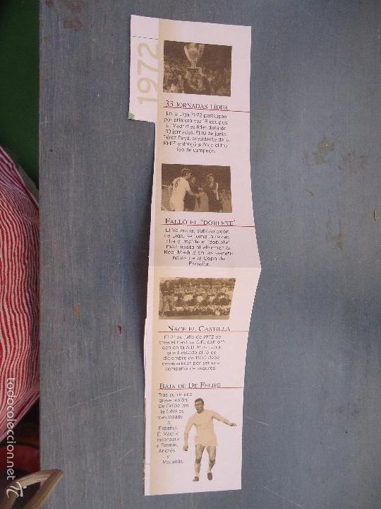 Sammelleidenschaft Sport: FUTBOL - REAL MADRID , RECORTE PARA COLECCIONISTA, CON NOTICIAS IMPORTANTES DEL A&Ntilde;O 1972