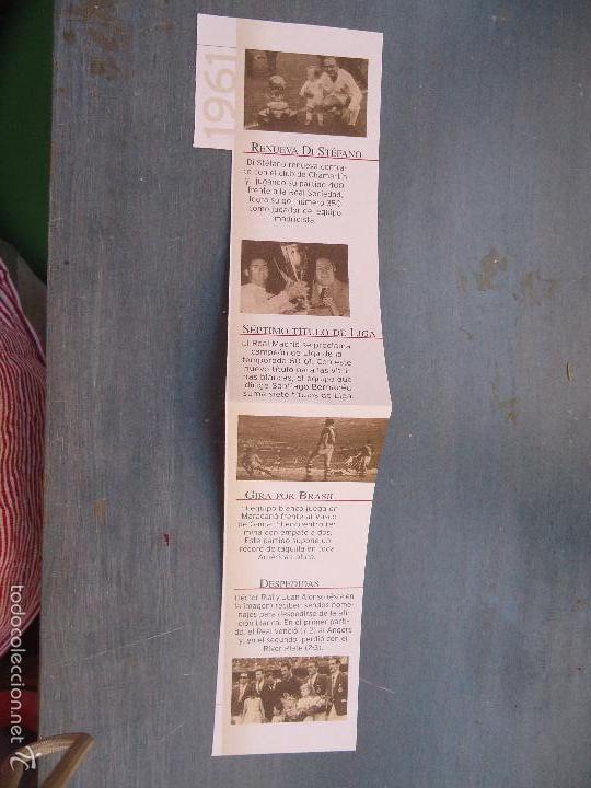 Sammelleidenschaft Sport: FUTBOL - REAL MADRID , RECORTE PARA COLECCIONISTA, CON NOTICIAS IMPORTANTES DEL A&Ntilde;O 1961
