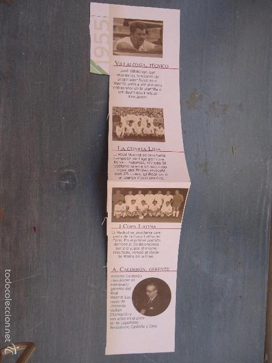 Sammelleidenschaft Sport: FUTBOL - REAL MADRID , RECORTE PARA COLECCIONISTA, CON NOTICIAS IMPORTANTES DEL A&Ntilde;O 1955