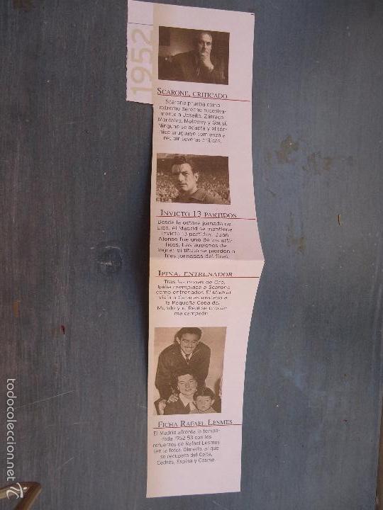 Sammelleidenschaft Sport: FUTBOL - REAL MADRID , RECORTE PARA COLECCIONISTA, CON NOTICIAS IMPORTANTES DEL A&Ntilde;O 1952