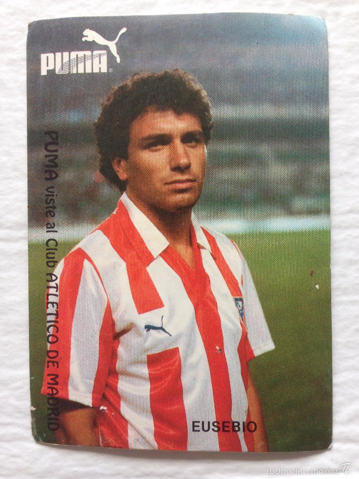 Sammelleidenschaft Sport: R422 PEGATINA ADHESIVO ATLETICO MADRID PUMA EUSEBIO A&Ntilde;OS 80