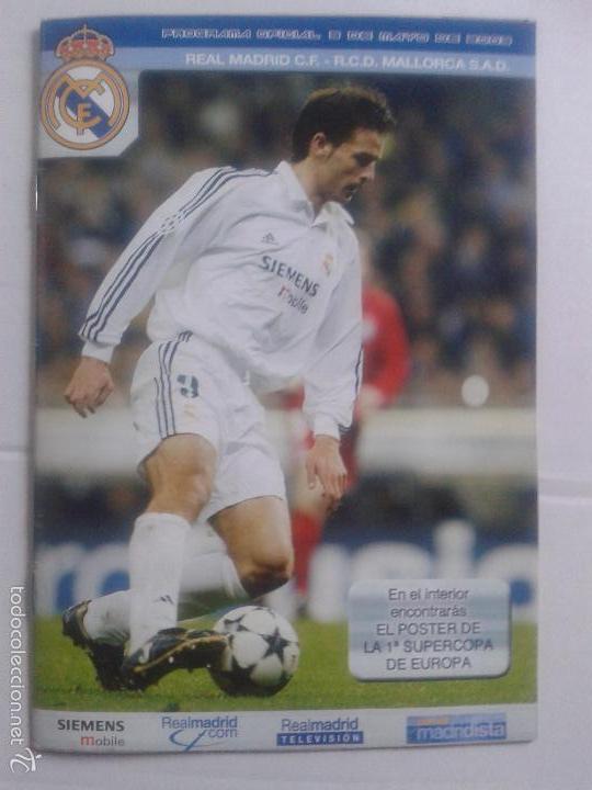 Coleccionismo deportivo: PROGRAMA OFICIAL 3 DE MAYO DE 2003 **REAL MADRID C.F.-R.C.D. MALLORCA S.A.D. ** - Foto 1