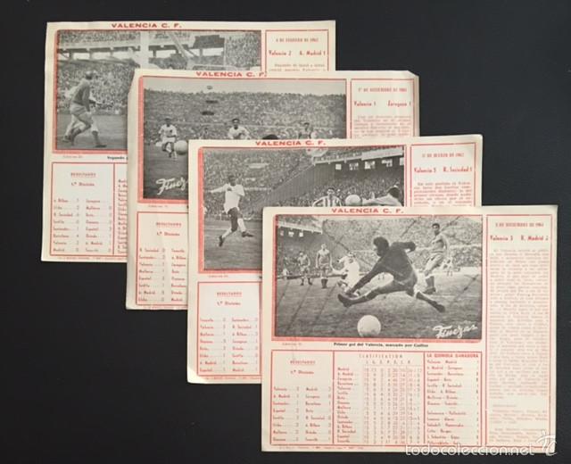 Sammelleidenschaft Sport: futbol lamina valencia c.f. real madrid real sociedad zaragoza atletico de madrid liga 1961-1962