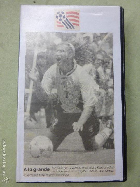 Sammelleidenschaft Sport: SUECIA VS BULGARIA MUNDIAL DE FUTBOL ESTADOS UNIDOS 1994 - PARTIDO EN VHS