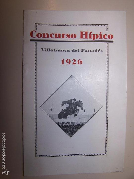 Sammelleidenschaft Sport: Concurso H&iacute;pico de Circunscripci&oacute;n. D&iacute;as 1 y 2 Septiembre. Villafranca del Panad&eacute;s 1926
