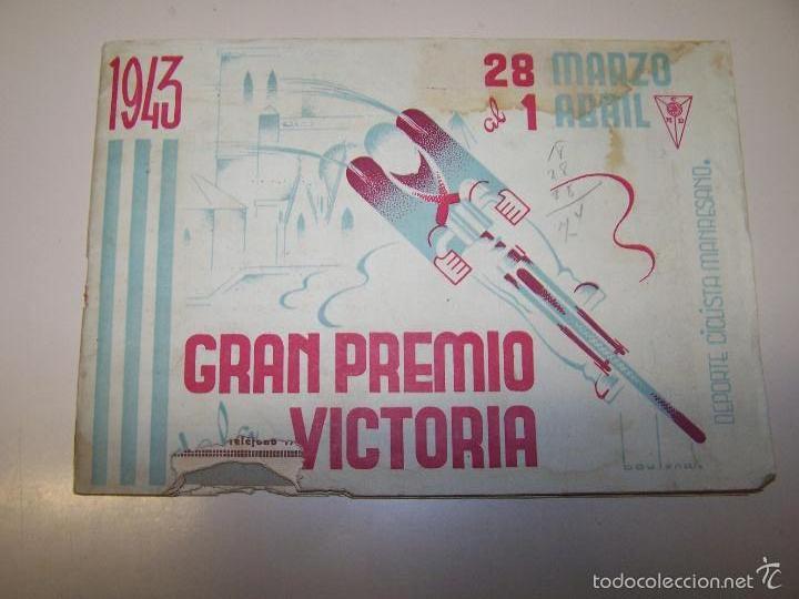 Sammelleidenschaft Sport: Programa III Gran Premio de la Victoria. Deporte Ciclista Manresano. 28 marzo - 1 abril 1943