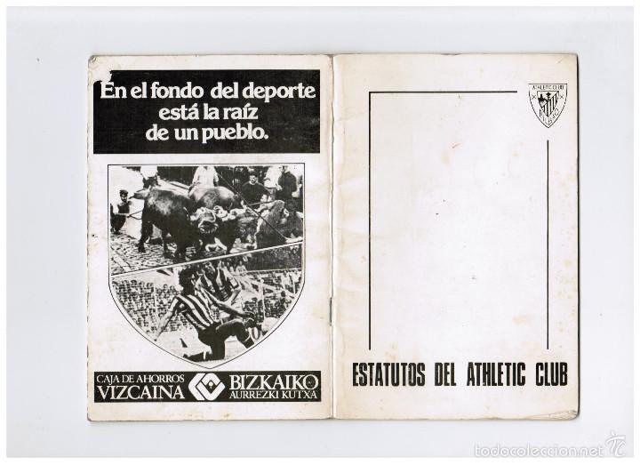 Sammelleidenschaft Sport: ESTATUTOS DEL ATHLETIC CLUB - BILBAO 1979