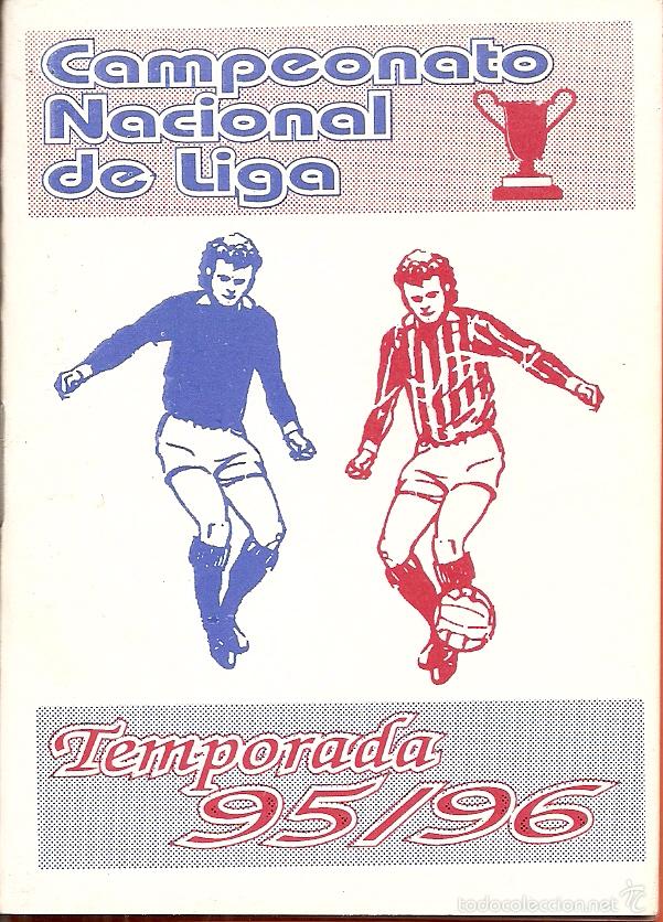 Sammelleidenschaft Sport: CALENDARIO NACIONAL DE LIGA, TEMPORADA 95/96, REVERSO PUBLICIDAD