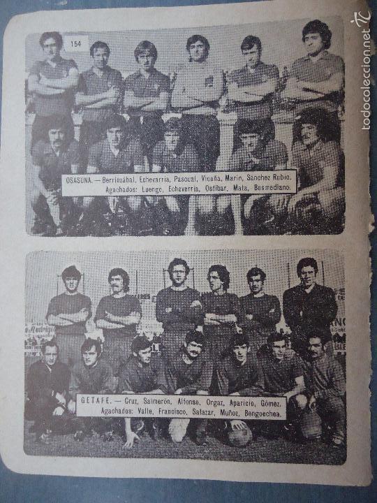 Sammelleidenschaft Sport: antigua hoja de futbol - jugadores equipos ...- PLANTILLA TITULAR - OSASUNA - GETAFE