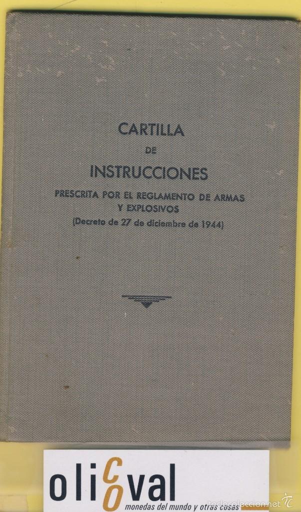 Sammelleidenschaft Sport: licencia de armas Ja&eacute;n 1948-cartilla de instrucciones gris