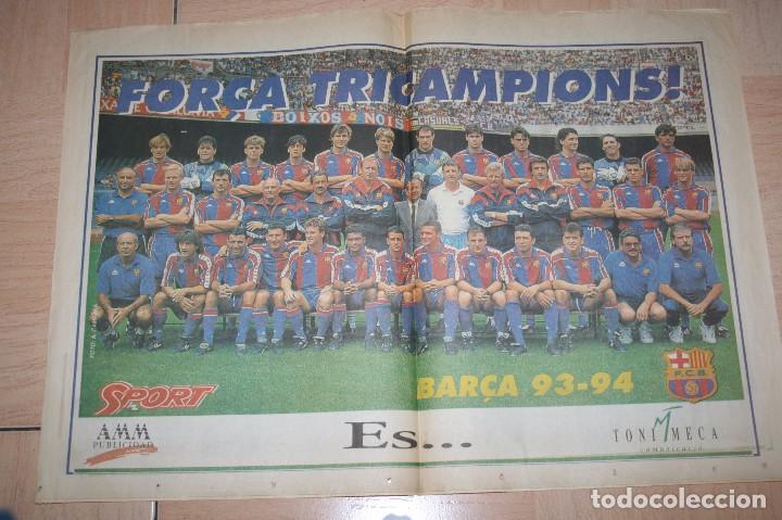 Collectionnisme sportif: POSTER SPORT BARCELONA TEMPORADA 93-94
