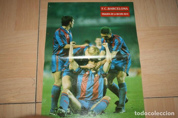 Coleccionismo deportivo: POSTER DON BAL&Oacute;N BARCELONA FINALISTA RECOPA 90-91 - Foto 1
