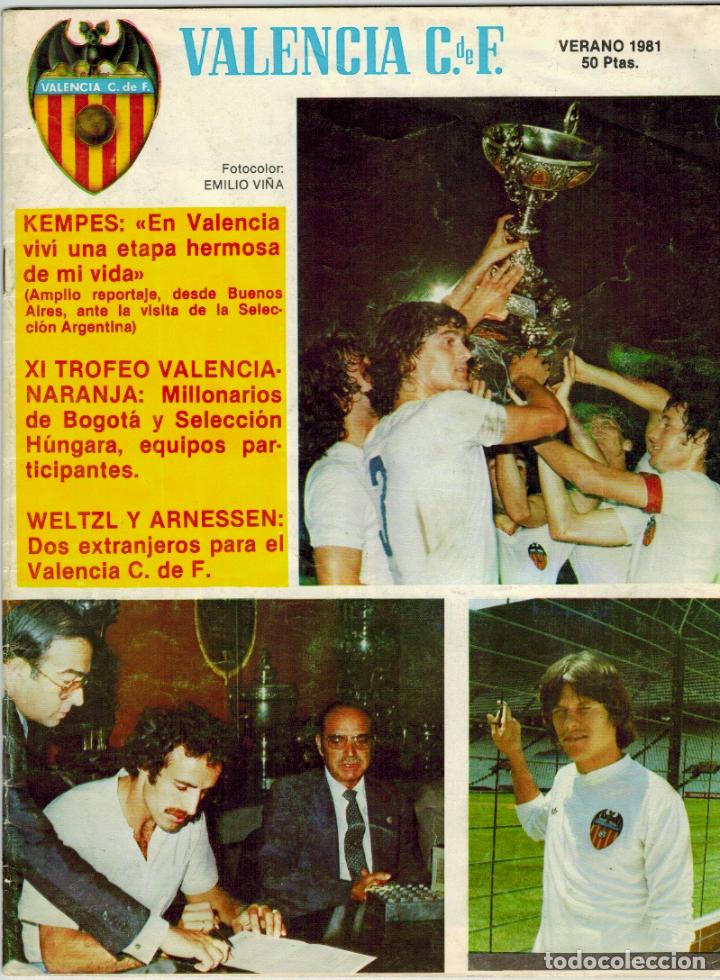 Sammelleidenschaft Sport: Revista del Valencia C. de F.; Verano de 1981