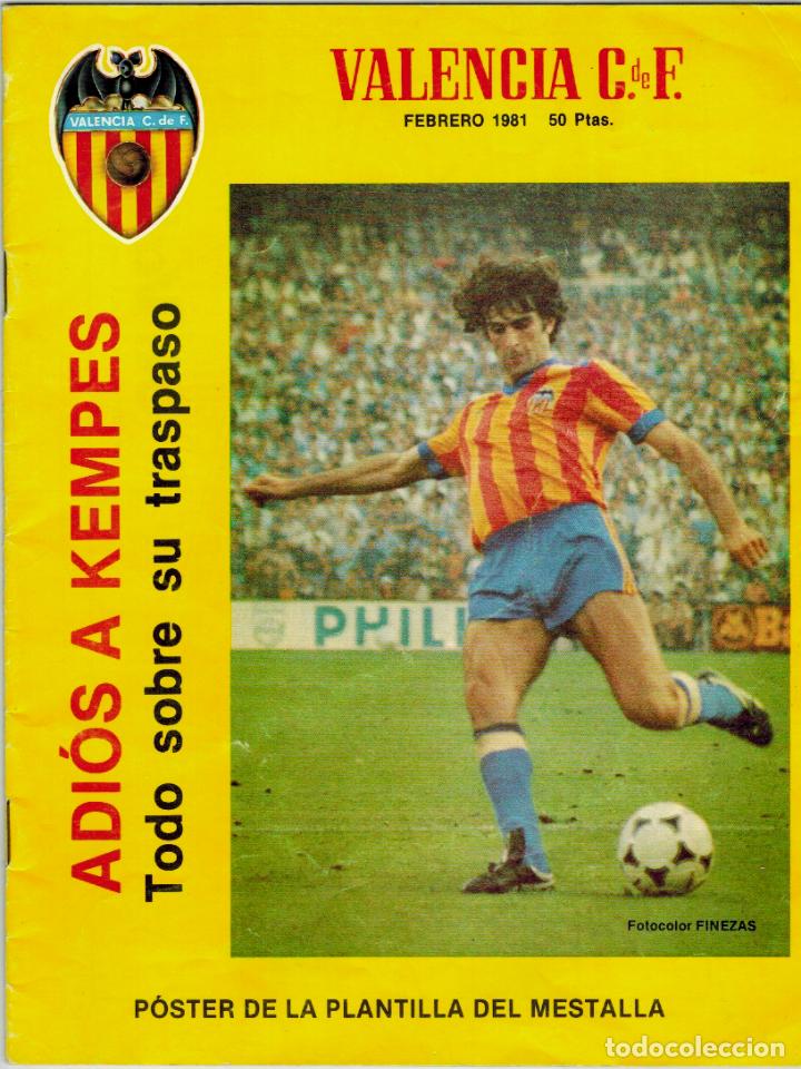 Sammelleidenschaft Sport: Revista del Valencia C. de F.; Febrero de 1981