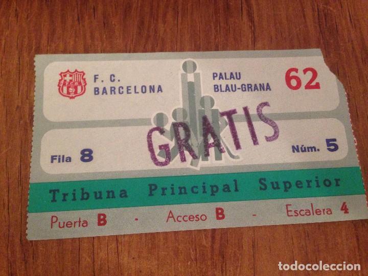 Collectionnisme sportif: R910 ENTRADA TICKET BALONMANO BARCELONA 31-22 ACADEMIA OCTAVIO 1979