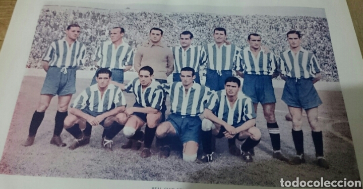 Sports collectibles: P&oacute;ster Deportivo de la Coru&ntilde;a, original, a&ntilde;os cuarenta, buen estado.el que se v&eacute;