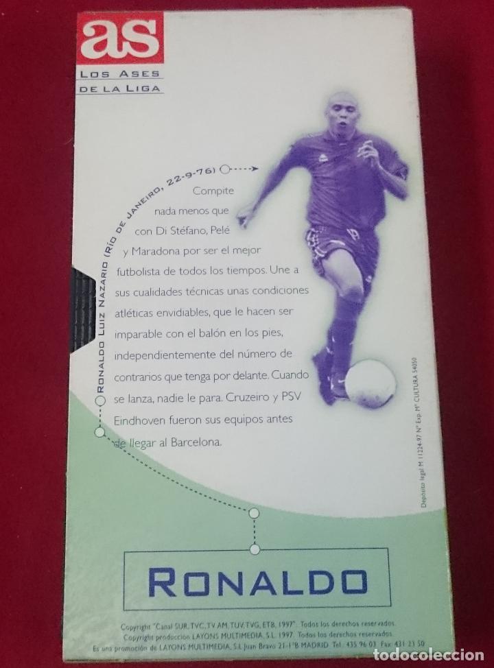 Coleccionismo deportivo: Cinta Vhs - Ronaldo - Los ases de la liga - Foto 2