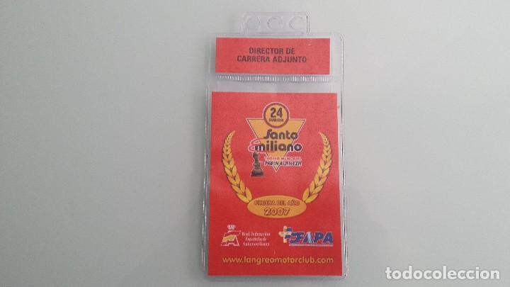 Sports collectibles: Acreditaci&oacute;n Campeonato de Espa&ntilde;a de Monta&ntilde;a Subida Santo Emiliano 2007