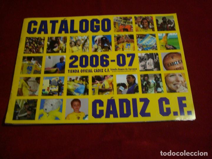 Sports collectibles: catalogo tienda oficial del cadiz 2006 07