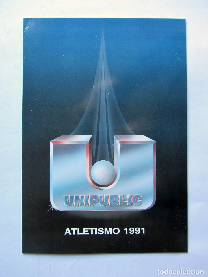 Sports collectibles: ATLETISMO  PROGRAMACION DE 1991 UNIPUBLIC  DOCUMENTO EN PAPEL CARTULINA  24,5X17
