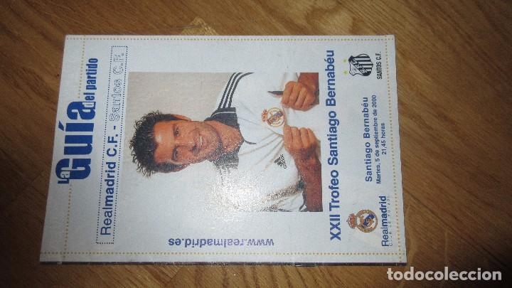 Sports collectibles: PROGRAMA XXII TROFEO INTERNACIONAL SANTIAGO BERNABEU REAL MADRID SANTOS CF BRASIL 2000