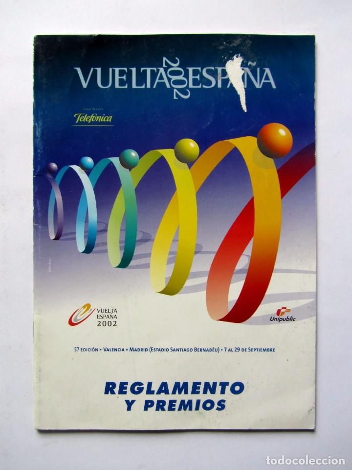 Coleccionismo deportivo: VUELTA CICLISTA A ESPA&Ntilde;A 2002   REGLAMENTO Y PREMIOS   UNIPUBLIC - Foto 1