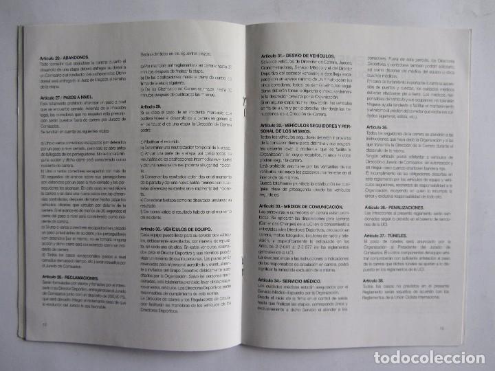 Coleccionismo deportivo: VUELTA CICLISTA A ESPA&Ntilde;A 2002   REGLAMENTO Y PREMIOS   UNIPUBLIC - Foto 4