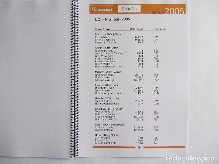 Coleccionismo deportivo: EUSKALTEL-EUSKADI Equipo ciclista profesional DOSSIER 2005 - Foto 6