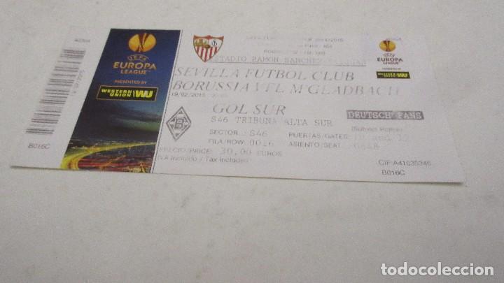Sports collectibles: Entrada Competici&oacute;n Europea Sevilla v borussia 2014-5 europa league