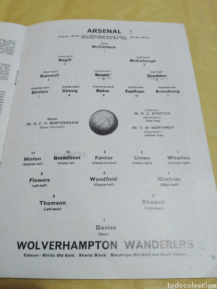 Coleccionismo deportivo: PROGRAMA ARSENAL V WOLVERHAMPTON 63 64 1963 1964 - Foto 2