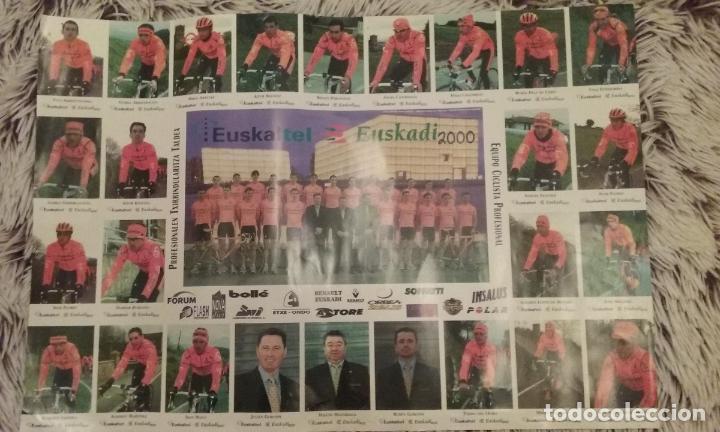 Coleccionismo deportivo: POSTER CICLISMO EUSKALTEL A&Ntilde;O 2000. - Foto 1