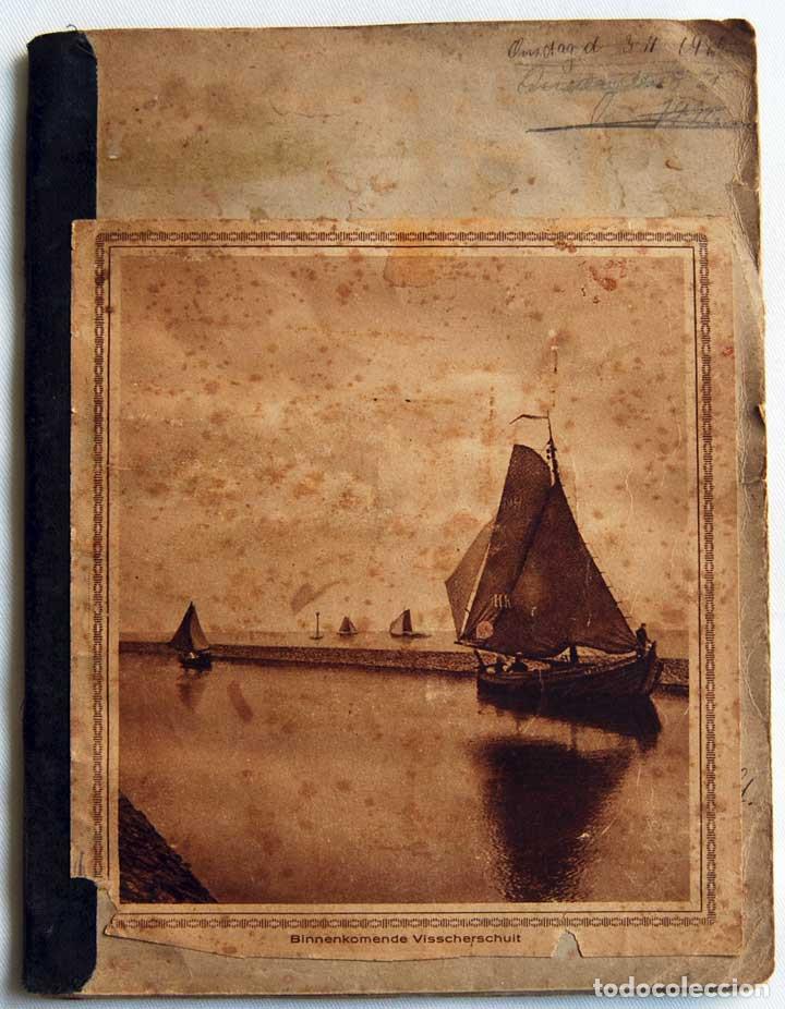 Coleccionismo deportivo: Libreta con recortes de prensa de los a&ntilde;os 20 de ciclistas daneses - Foto 1